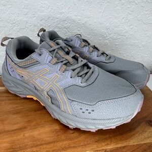 ASICS Gel Sonoma 7 Womens Trail Running Shoes Gray Purple Orange Wide 10